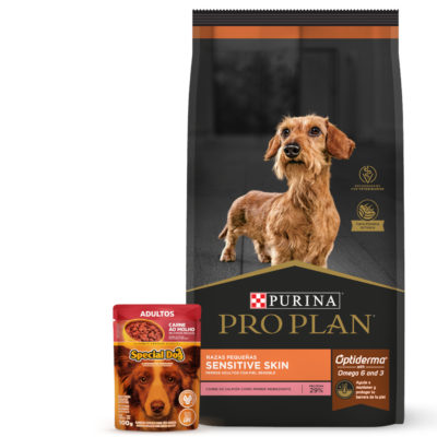 2Pro Plan Sensitive Skin Raza Pequena 1 Pate