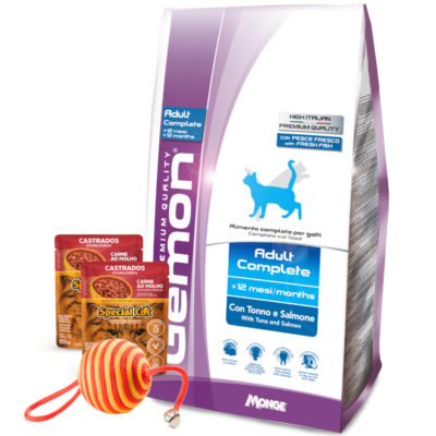 2GEMON Gato Adulto Tuna Salmon 2 pate Juguete
