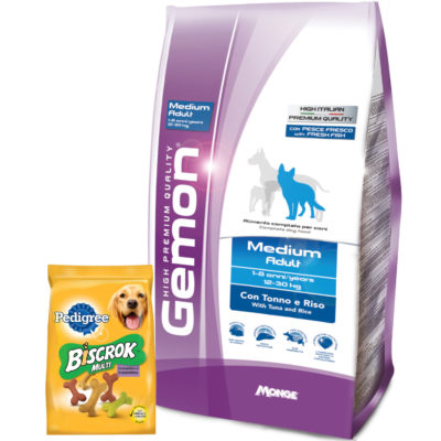 2Gemon Medium Adult con Atun y Arroz Biscrok 1