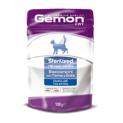 2Sachet Gemon Gato Sterilized Tuna and Dory