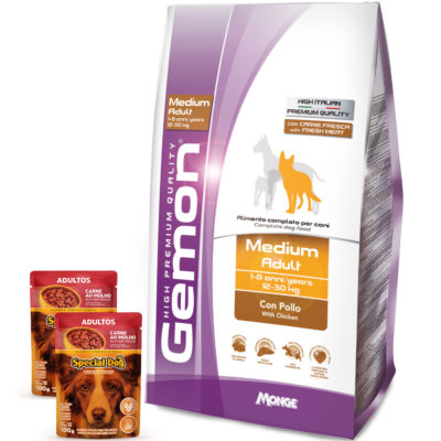 2Gemon Medium Adult con Pollo 2 Pate