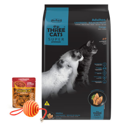 2TC Adultos Castrado Bola de Pelo Pollo 1 Pate Juguete